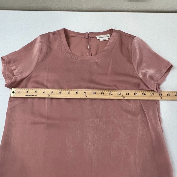 Lovers+ Friends Women's Crewneck Blouse Top Short Sleeve‎ Pink Size Small - Picture 9 of 11